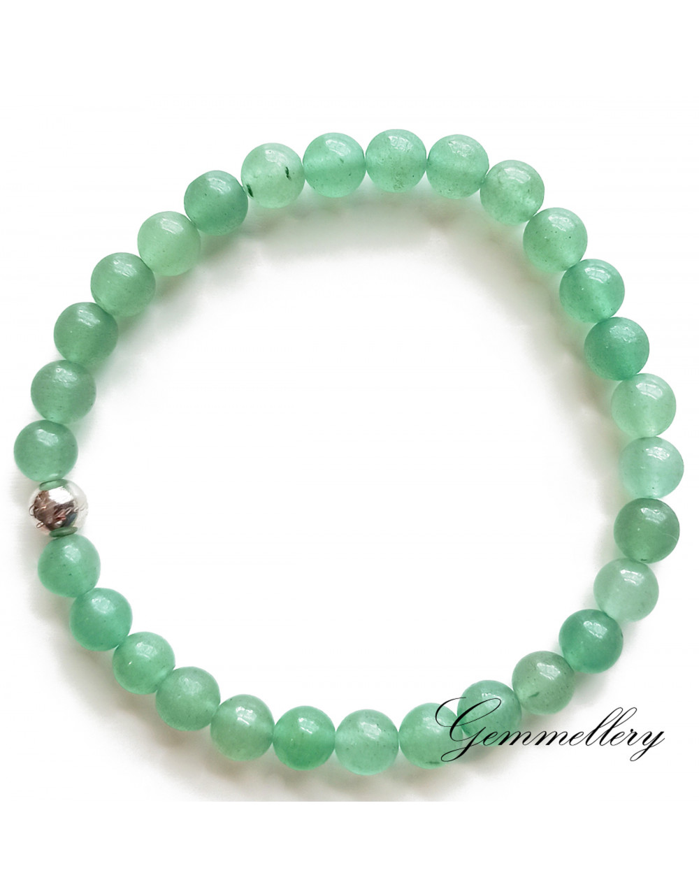 Bracelet Aventurine verte 4mm • Kûrma • Lithothérapie